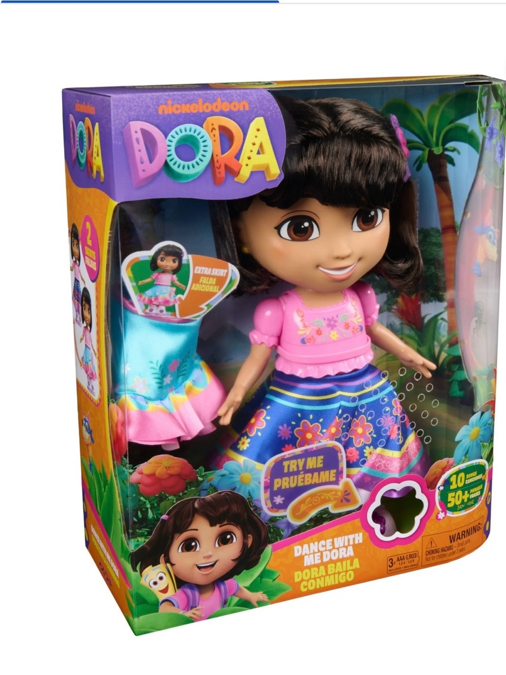 Dora the Explorer, Dance with Me Dora, Interactive Dancing Doll with Music & Bil
